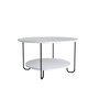 Hanah Home Corro Mesa de Centro Blanca de 2 Niveles